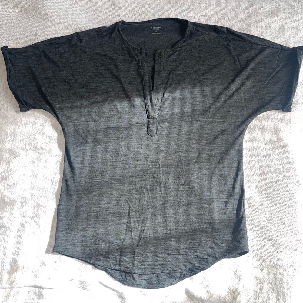 ICEBREAKER Women's Merino Wool WILLOW Henley SS T Shirt - XS